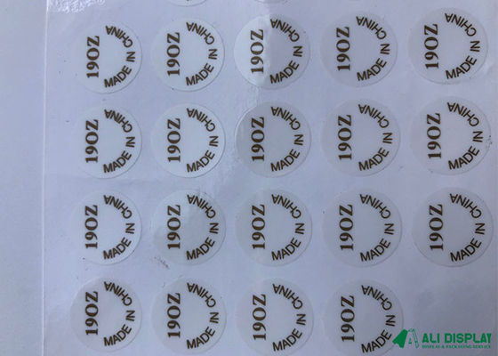 CDR adhesivos ULTRAVIOLETA Logo Sticker Paper del rollo de la etiqueta autoadhesiva de BOPP