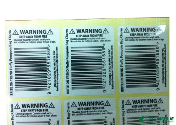 Impresora brillante Vinyl Paper del código de barras 20m m del vinilo cosmético CMYK de la etiqueta engomada