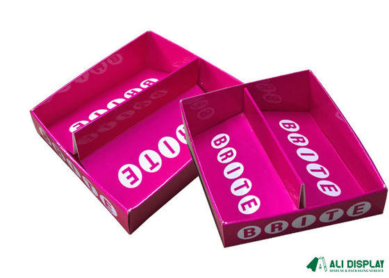 Cartulina cosmética Kraft de las cajas de presentación del contador 300gsm CCNB de la venta al por menor del soporte
