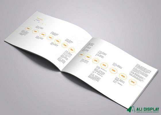 libro de cubierta suave brillante 120gsm que imprime el aviador de la agencia de publicidad de los 21cm